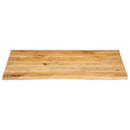 bordplade 100x80x2,5 cm naturlig kant massivt mangotræ