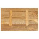 bordplade 50x20x3,8 cm naturlig kant massivt mangotræ