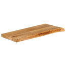 bordplade 70x20x3,8 cm naturlig kant massivt mangotræ