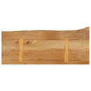 bordplade 70x20x3,8 cm naturlig kant massivt mangotræ