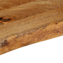 bordplade 70x20x3,8 cm naturlig kant massivt mangotræ