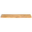 bordplade 120x20x3,8 cm naturlig kant massivt mangotræ