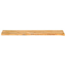 bordplade 140x30x3,8 cm naturlig kant massivt mangotræ