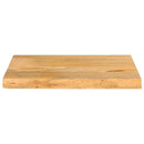 bordplade 60x40x3,8 cm naturlig kant massivt mangotræ