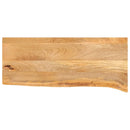 bordplade 80x40x3,8 cm naturlig kant massivt mangotræ