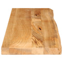 bordplade 120x40x3,8 cm naturlig kant massivt mangotræ