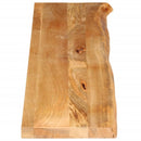 bordplade 140x40x3,8 cm naturlig kant massivt mangotræ