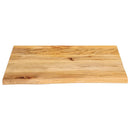 bordplade 60x60x3,8 cm naturlig kant massivt mangotræ