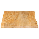 bordplade 80x60x3,8 cm naturlig kant massivt mangotræ