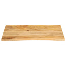 bordplade 90x60x3,8 cm naturlig kant massivt mangotræ