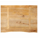 bordplade 90x60x3,8 cm naturlig kant massivt mangotræ