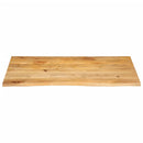 bordplade 100x60x3,8 cm naturlig kant massivt mangotræ