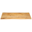 bordplade 120x60x3,8 cm naturlig kant massivt mangotræ