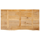bordplade 120x60x3,8 cm naturlig kant massivt mangotræ