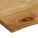 bordplade 90x80x3,8 cm naturlig kant massivt mangotræ