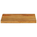 bordplade 40x20x2,5 cm naturlig kant massivt mangotræ