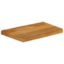 bordplade 60x20x2,5 cm naturlig kant massivt mangotræ