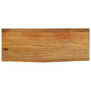 bordplade 70x20x2,5 cm naturlig kant massivt mangotræ
