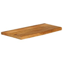 bordplade 70x20x2,5 cm naturlig kant massivt mangotræ