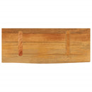 bordplade 70x30x2,5 cm naturlig kant massivt mangotræ