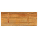 bordplade 80x30x2,5 cm naturlig kant massivt mangotræ