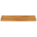 bordplade 90x30x2,5 cm naturlig kant massivt mangotræ