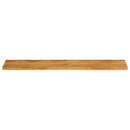 bordplade 160x30x2,5 cm naturlig kant massivt mangotræ