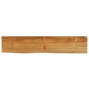 bordplade 160x30x2,5 cm naturlig kant massivt mangotræ