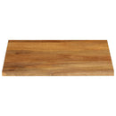 bordplade 40x40x2,5 cm naturlig kant massivt mangotræ