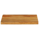 bordplade 50x40x2,5 cm naturlig kant massivt mangotræ