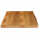 bordplade 70x60x2,5 cm naturlig kant massivt mangotræ
