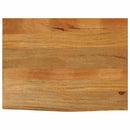 bordplade 80x60x2,5 cm naturlig kant massivt mangotræ