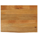 bordplade 90x60x2,5 cm naturlig kant massivt mangotræ