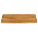 bordplade 90x60x2,5 cm naturlig kant massivt mangotræ