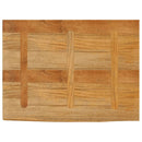 bordplade 90x60x2,5 cm naturlig kant massivt mangotræ