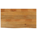 bordplade 110x60x2,5 cm naturlig kant massivt mangotræ