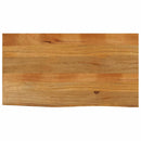 bordplade 120x60x2,5 cm naturlig kant massivt mangotræ