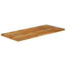 bordplade 140x60x2,5 cm naturlig kant massivt mangotræ