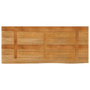 bordplade 140x60x2,5 cm naturlig kant massivt mangotræ