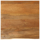 bordplade 80x80x2,5 cm naturlig kant massivt mangotræ