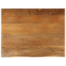 bordplade 100x80x2,5 cm naturlig kant massivt mangotræ