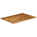 bordplade 100x80x2,5 cm naturlig kant massivt mangotræ