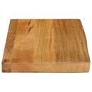bordplade 60x20x3,8 cm naturlig kant massivt mangotræ