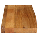 bordplade 90x20x3,8 cm naturlig kant massivt mangotræ