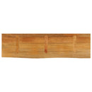 bordplade 100x20x3,8 cm naturlig kant massivt mangotræ