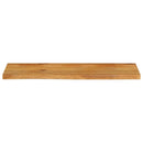bordplade 120x20x3,8 cm naturlig kant massivt mangotræ