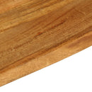 bordplade 120x20x3,8 cm naturlig kant massivt mangotræ