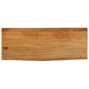 bordplade 80x30x3,8 cm naturlig kant massivt mangotræ