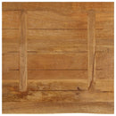 bordplade 40x40x3,8 cm naturlig kant massivt mangotræ