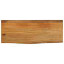 bordplade 80x40x3,8 cm naturlig kant massivt mangotræ